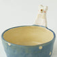 White bear  Dessert Cup Blue x Polka Dot | Kumiko Ishikawa