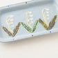 Flower plate light blue B | Yukiko Nagahama (Yabukarabou)