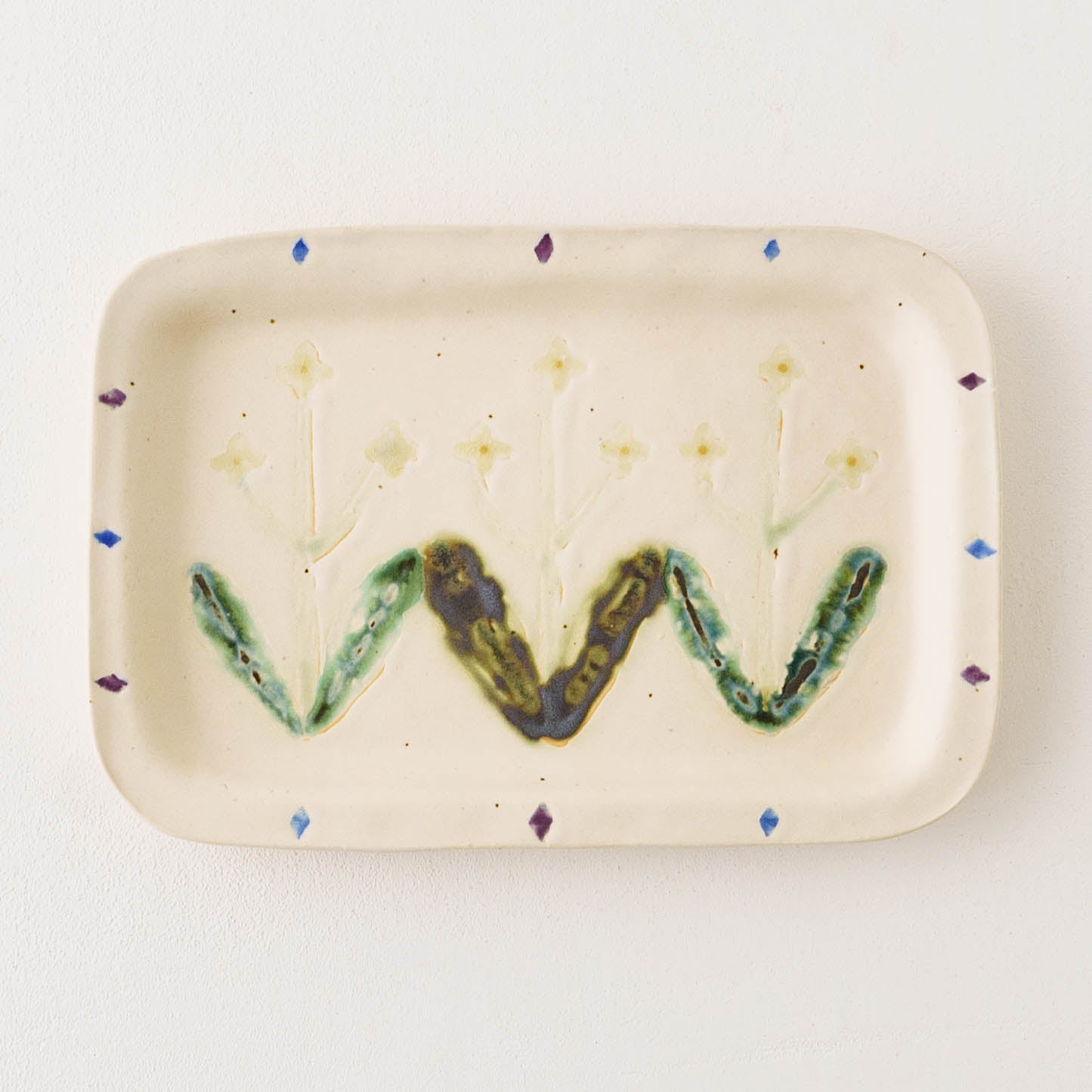 Flower Plate White A | Yukiko Nagahama (Yabukarabou)