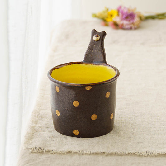 Black bear Cup Black x Polka Dot | Kumiko Ishikawa