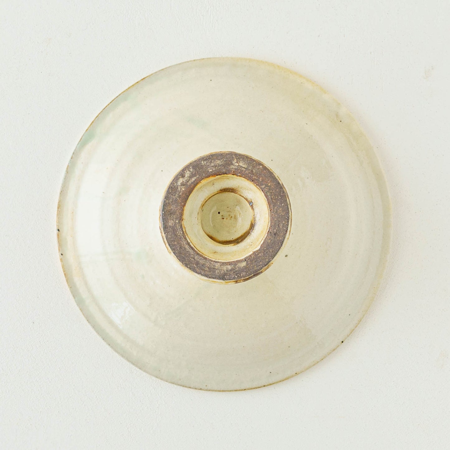 鉄散　リーフコンポート皿　18cm｜古谷製陶所
