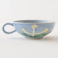 Flower soup mug blue A | Yukiko Nagahama (Yabukarabou)
