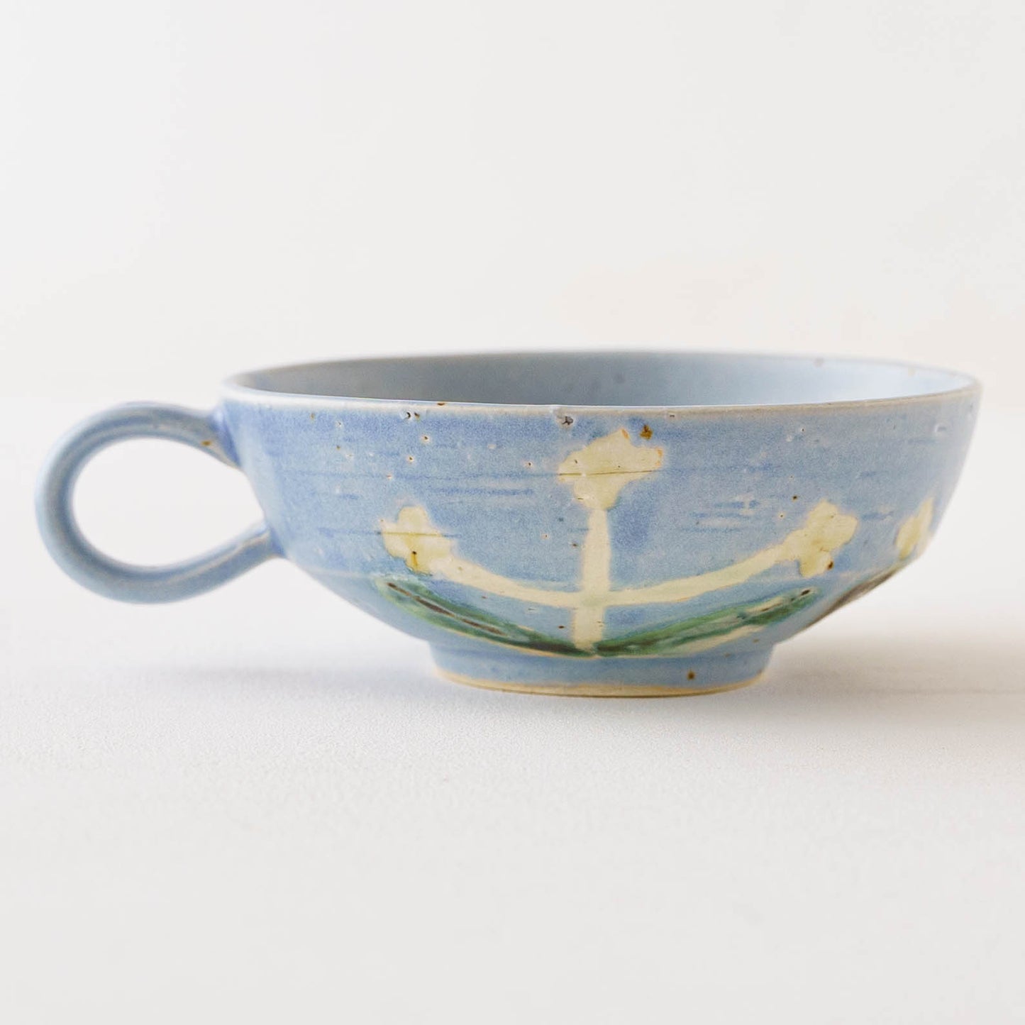 Flower soup mug blue A | Yukiko Nagahama (Yabukarabou)