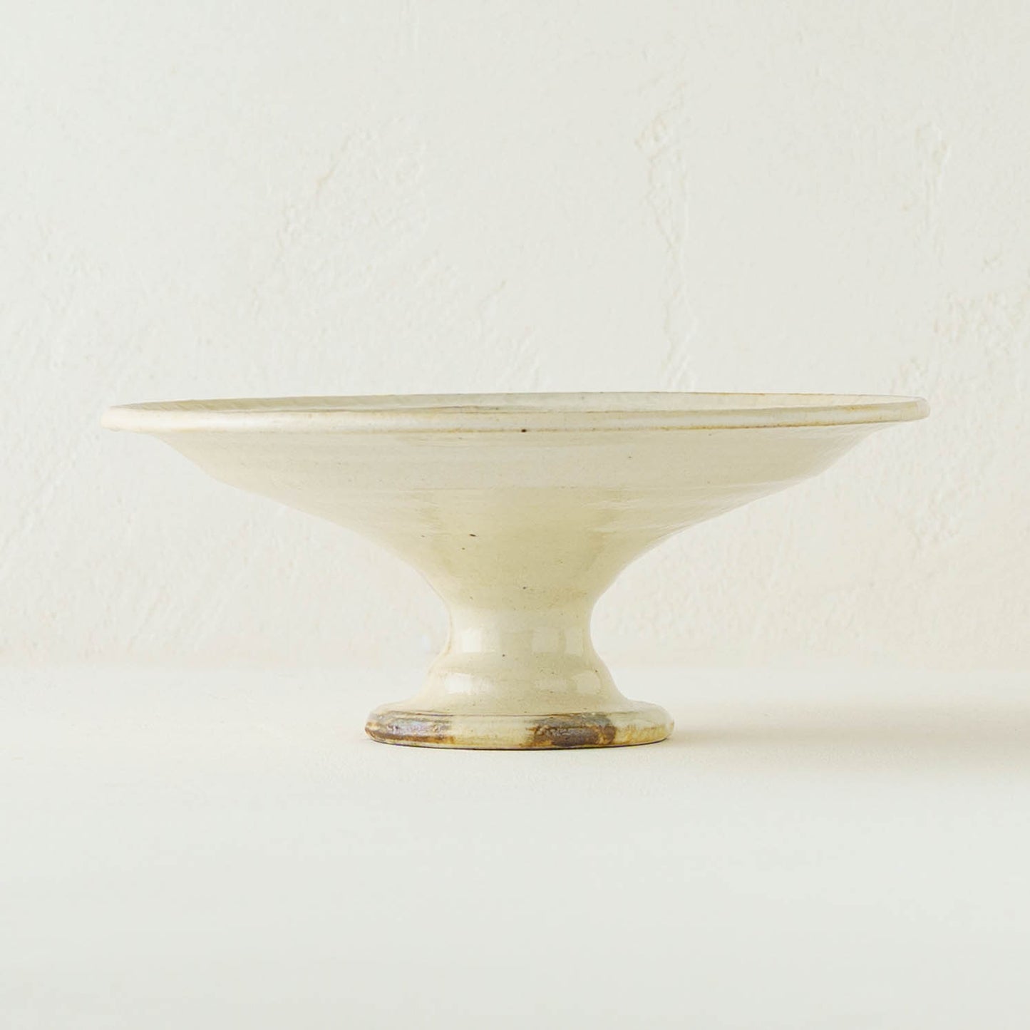 鉄散　リーフコンポート皿　18cm｜古谷製陶所