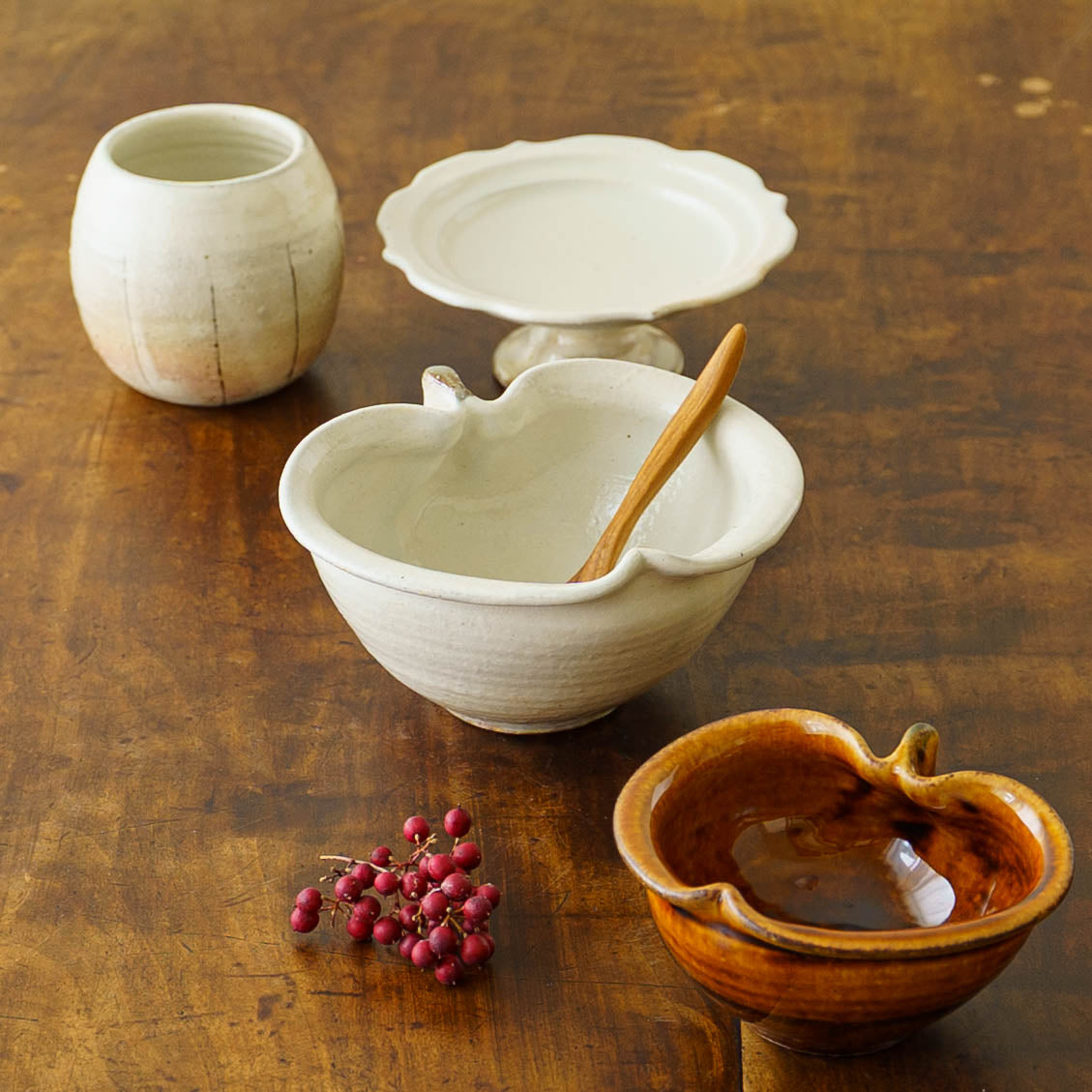 Apple bowl small White｜Furutani pottery