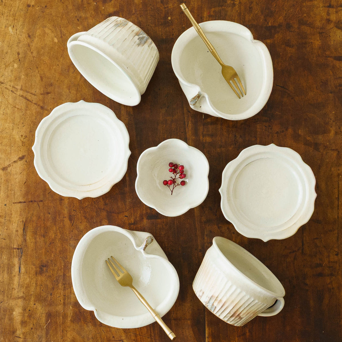 Apple bowl small White｜Furutani pottery