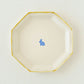 Large octagonal plate, rabbit design | Toshiyuki Haramura