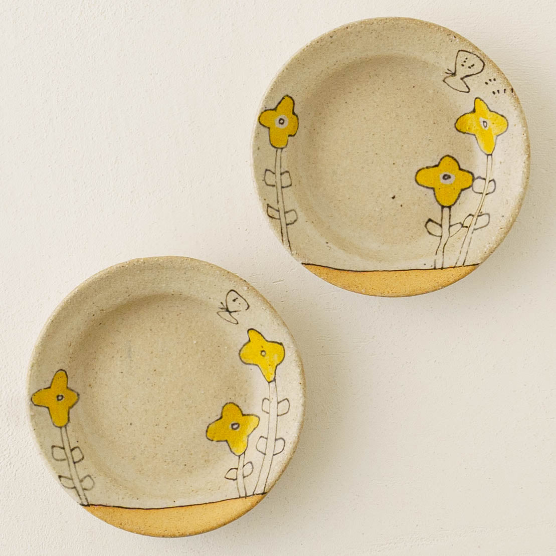 Plate yellow flower S | Asako Okamura