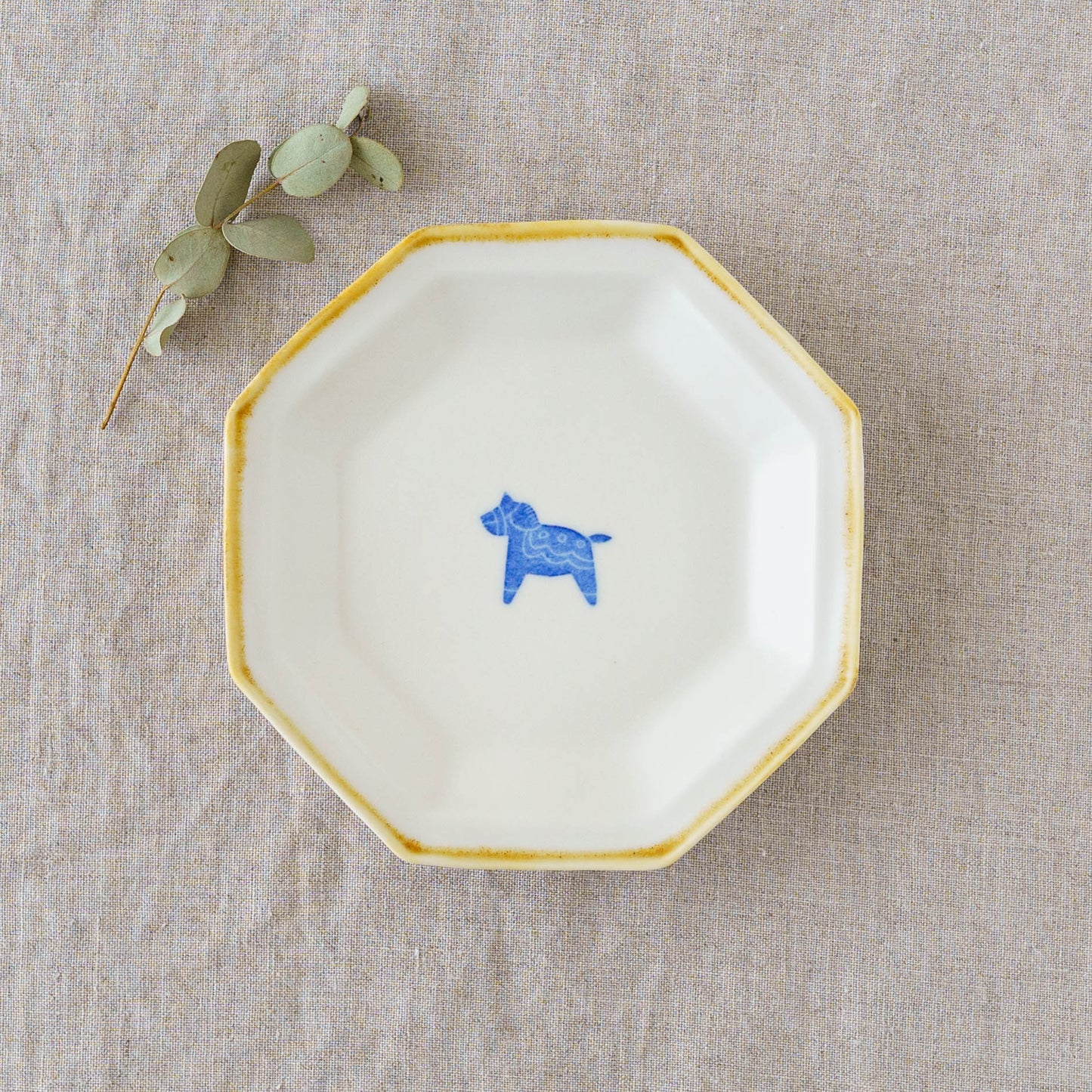 Octagonal Plate S  Horse | Toshiyuki Haramura