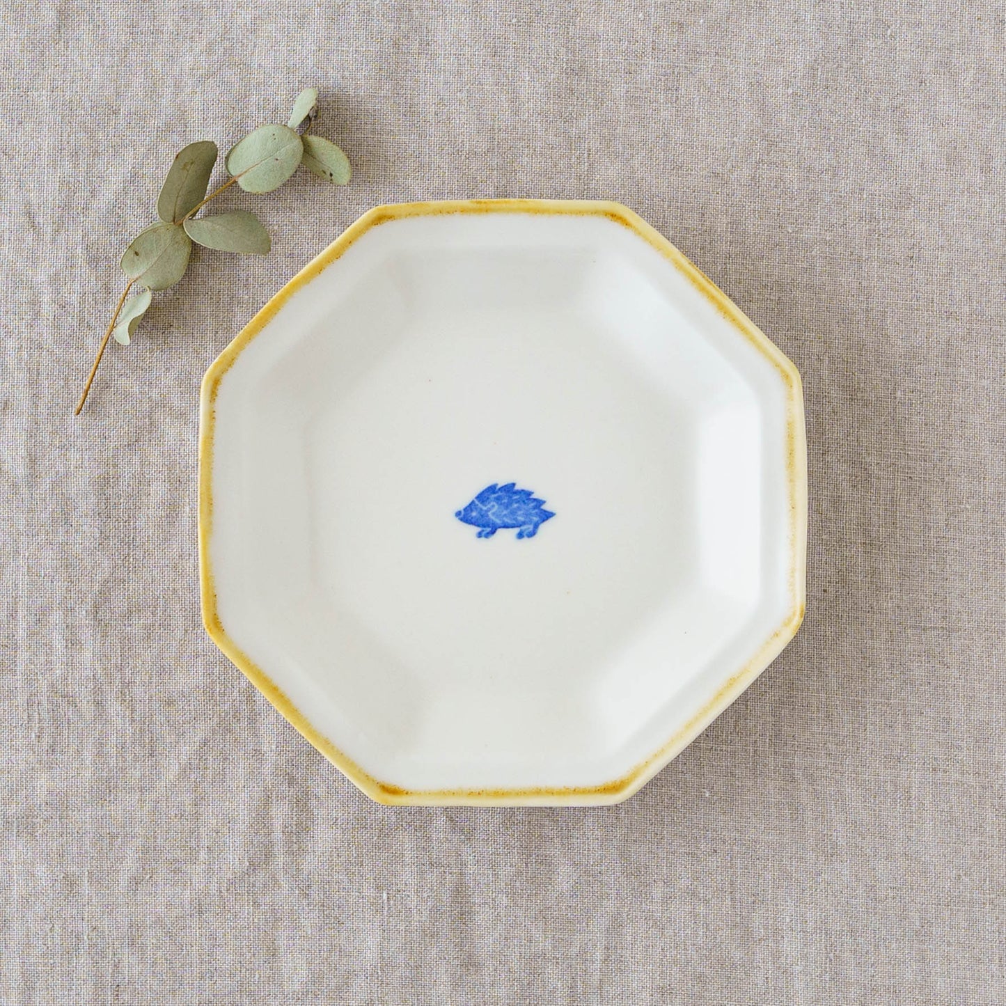 Octagonal Small Plate - Hedgehog | Toshiyuki Haramura