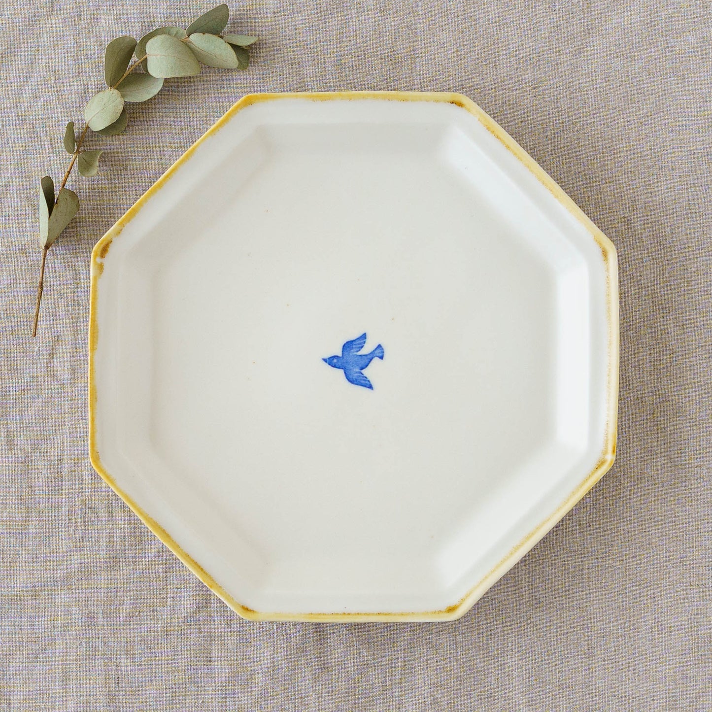 Octagonal Plate L  Bird | Toshiyuki Haramura