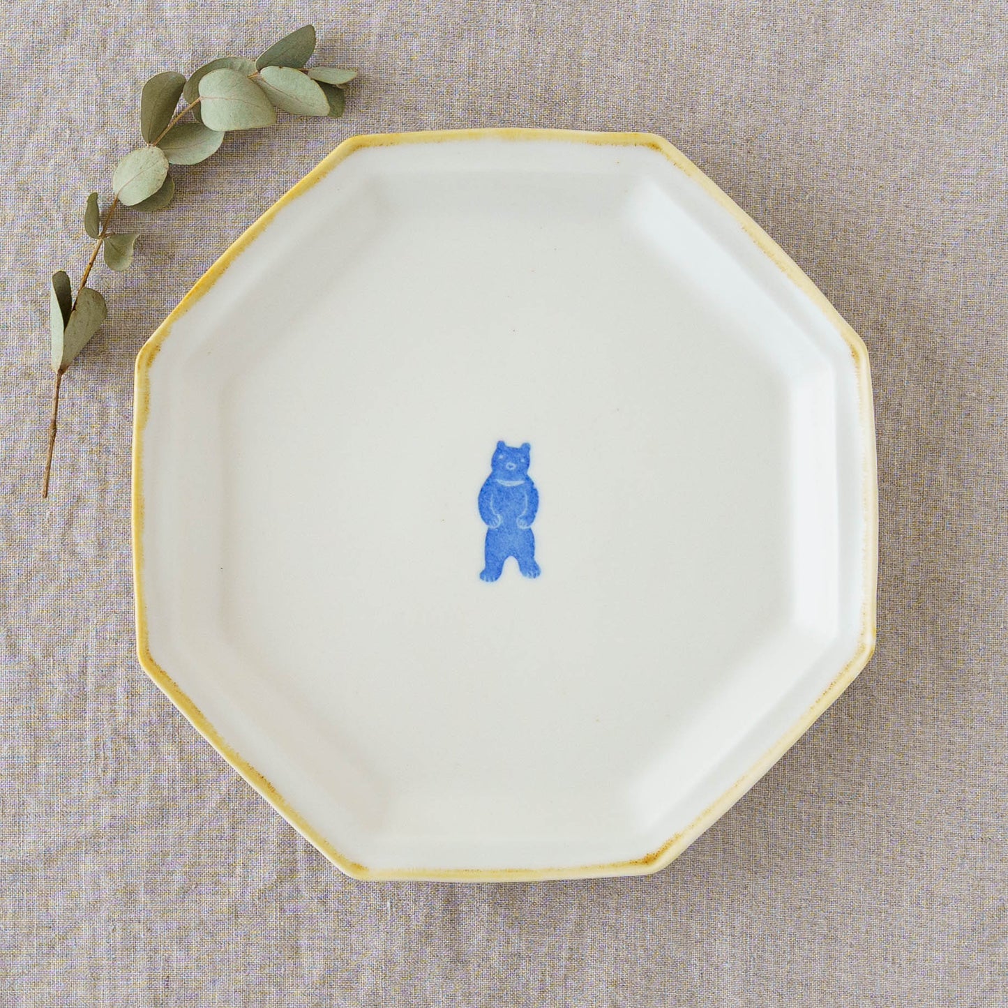 Octagonal Plate L  Bear | Toshiyuki Haramura
