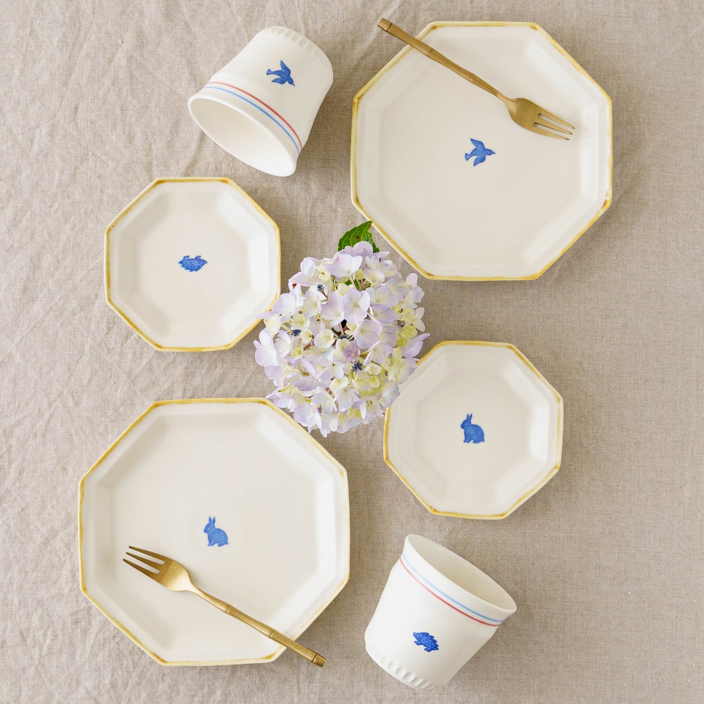 Octagonal plate S bear | Toshiyuki Haramura