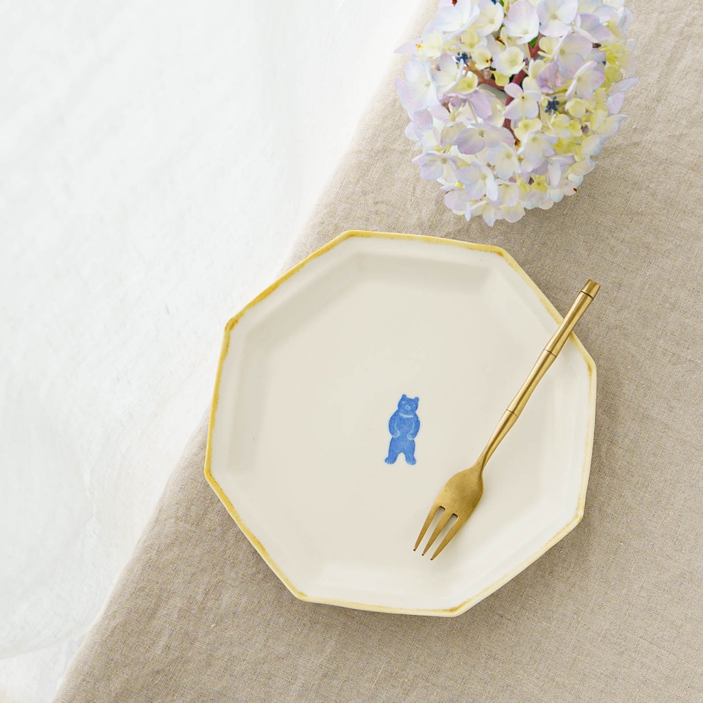 Octagonal Plate L  Bear | Toshiyuki Haramura