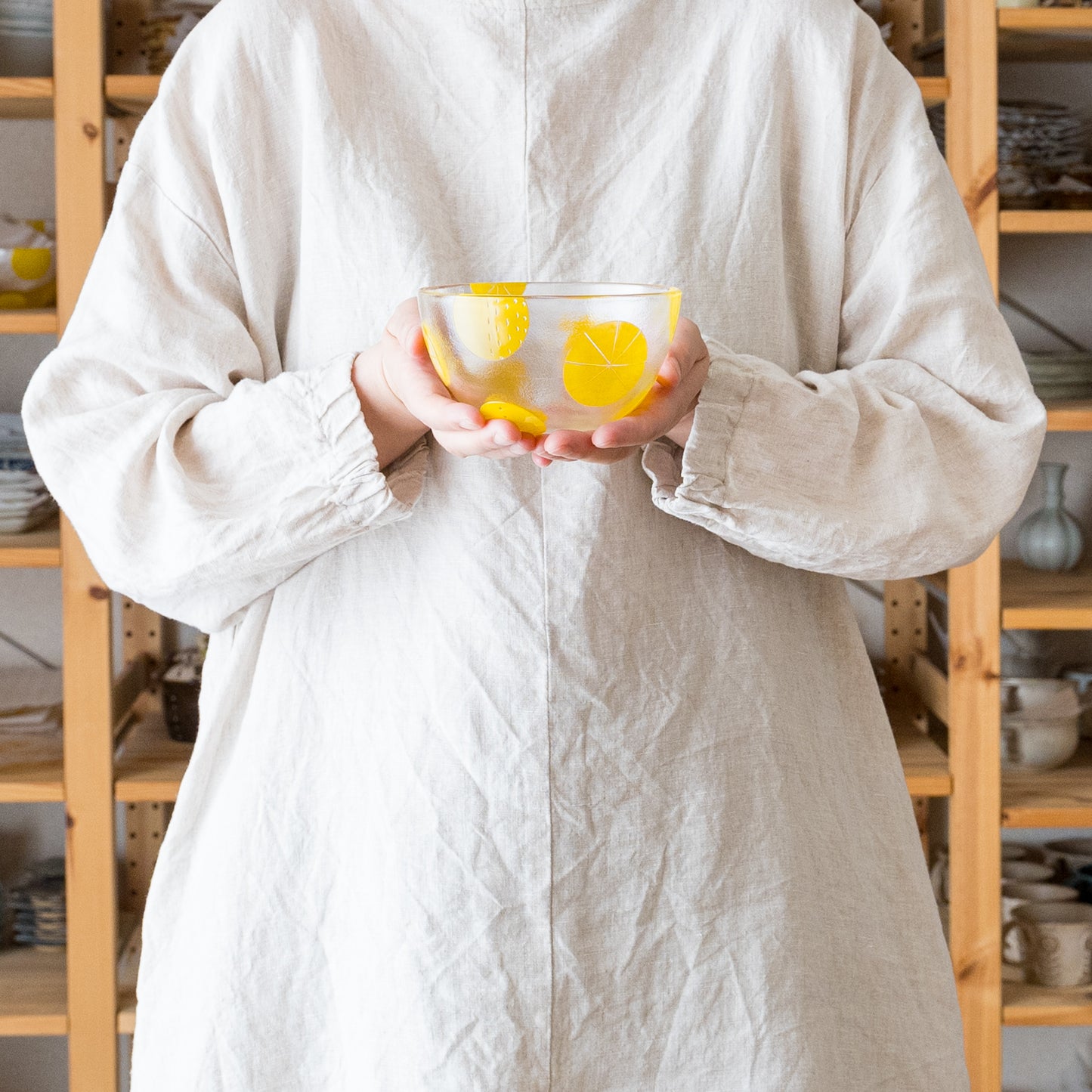 平井睦美さんのボウルS MARU Yellow