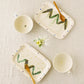 Flower Plate White B | Yukiko Nagahama (Yabukarabou)