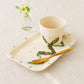 Flower Plate White A | Yukiko Nagahama (Yabukarabou)