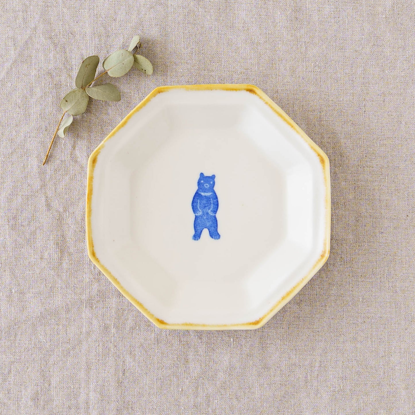 Octagonal Plate S  Bear | Toshiyuki Haramura