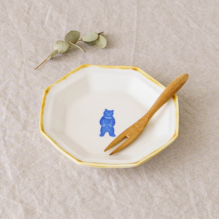 Octagonal Plate S  Bear | Toshiyuki Haramura