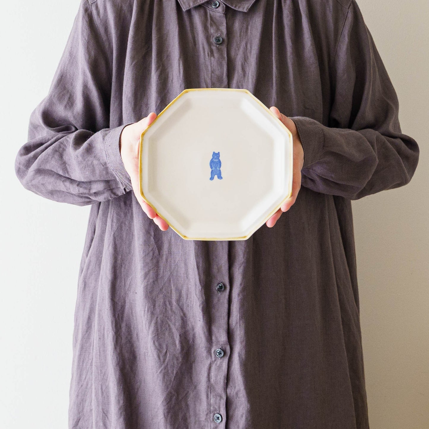 Octagonal Plate L  Bear | Toshiyuki Haramura
