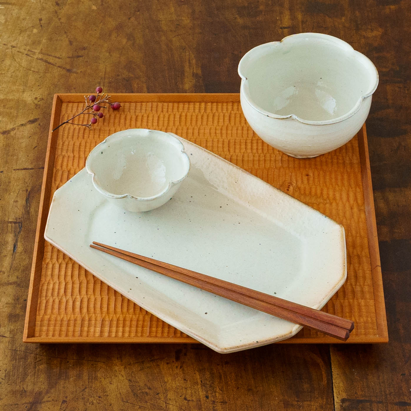 Flower Bowl White | Furutani Pottery