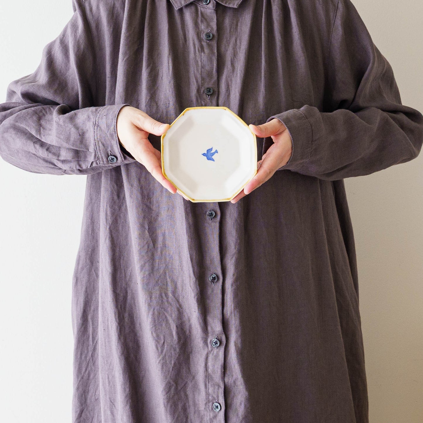 Octagonal Plate S  Bird | Toshiyuki Haramura