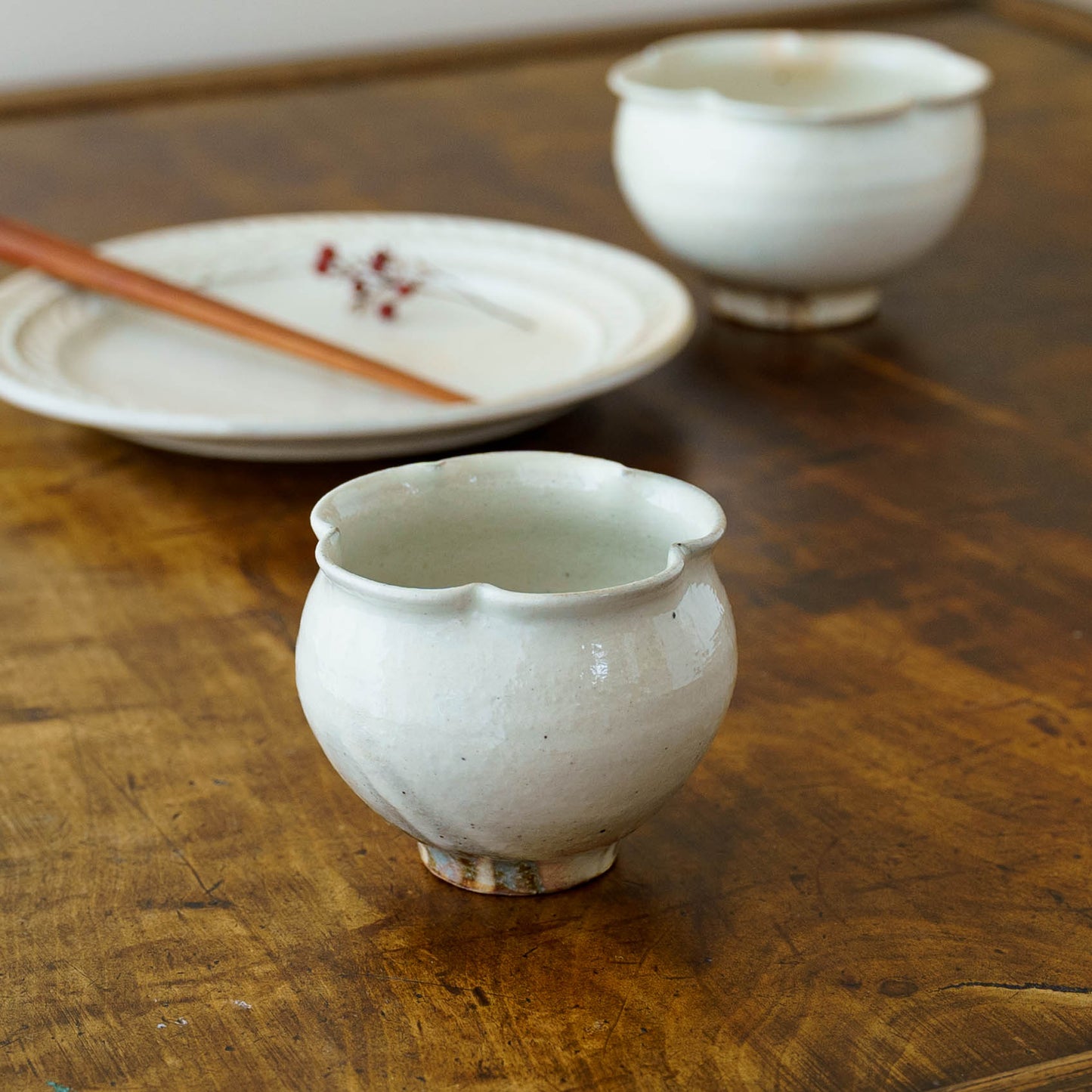 Flower cup White | Furuya Pottery