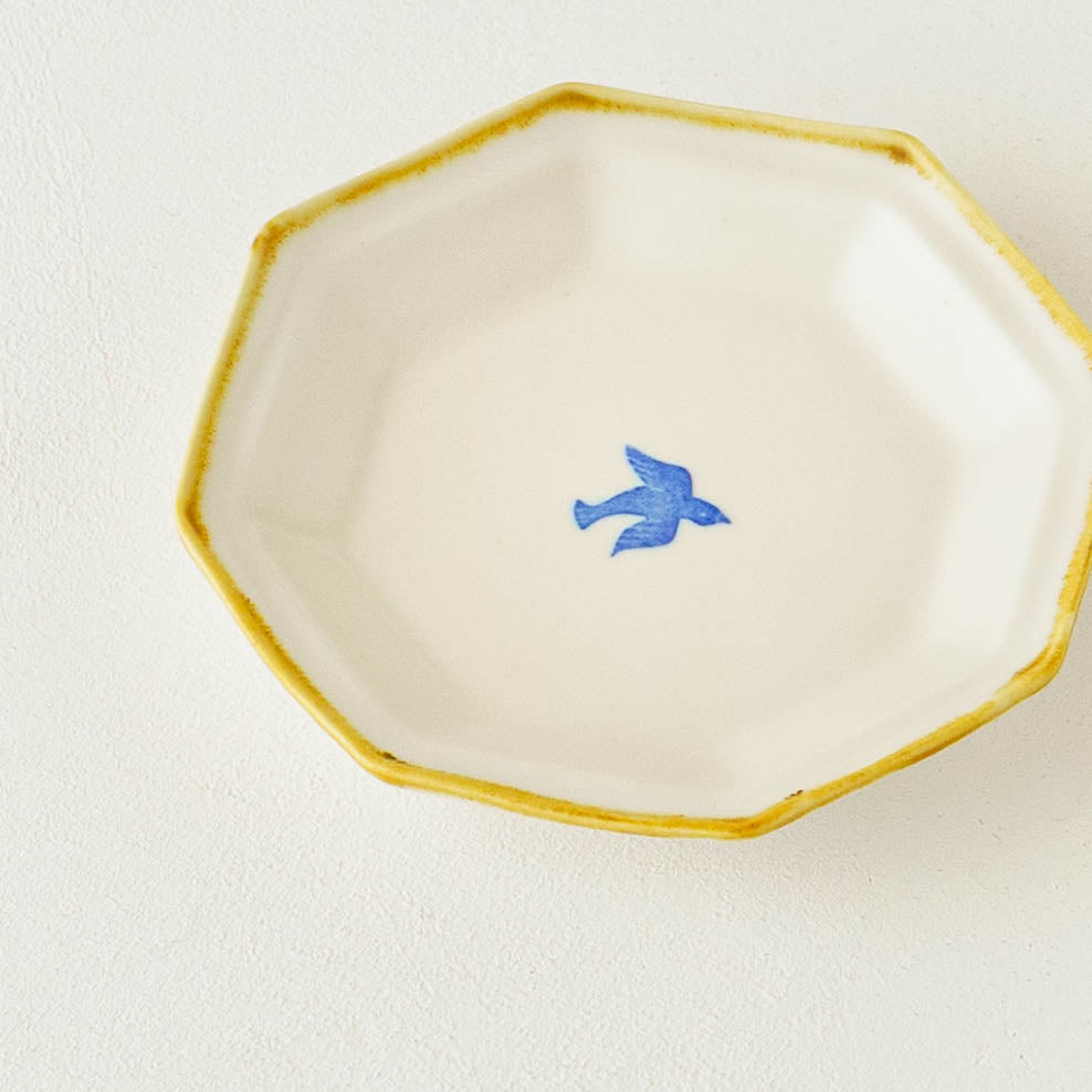 Octagonal Plate S  Bird | Toshiyuki Haramura