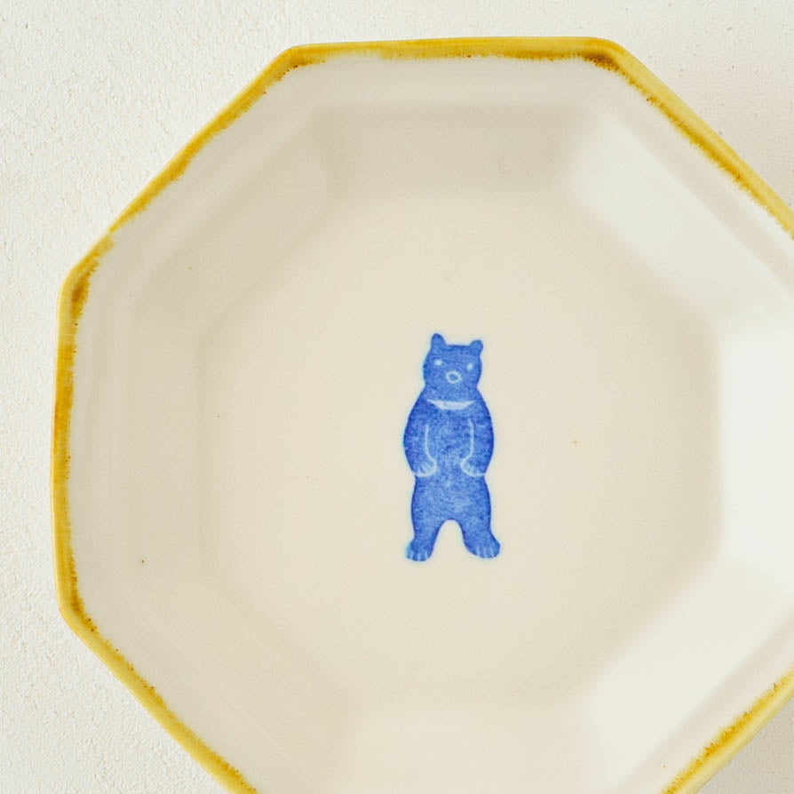 Octagonal Plate S  Bear | Toshiyuki Haramura