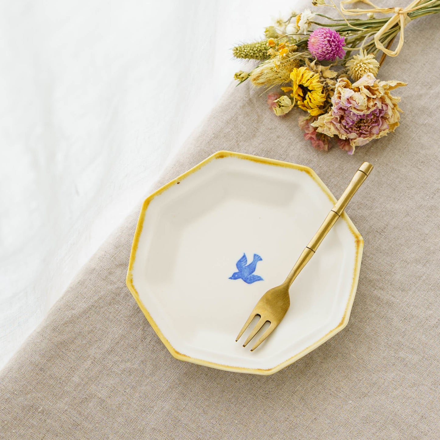 Octagonal Plate S  Bird | Toshiyuki Haramura