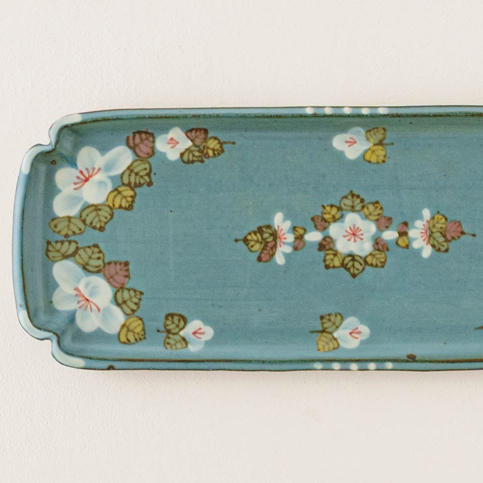 Square plate blue｜Satsukigama