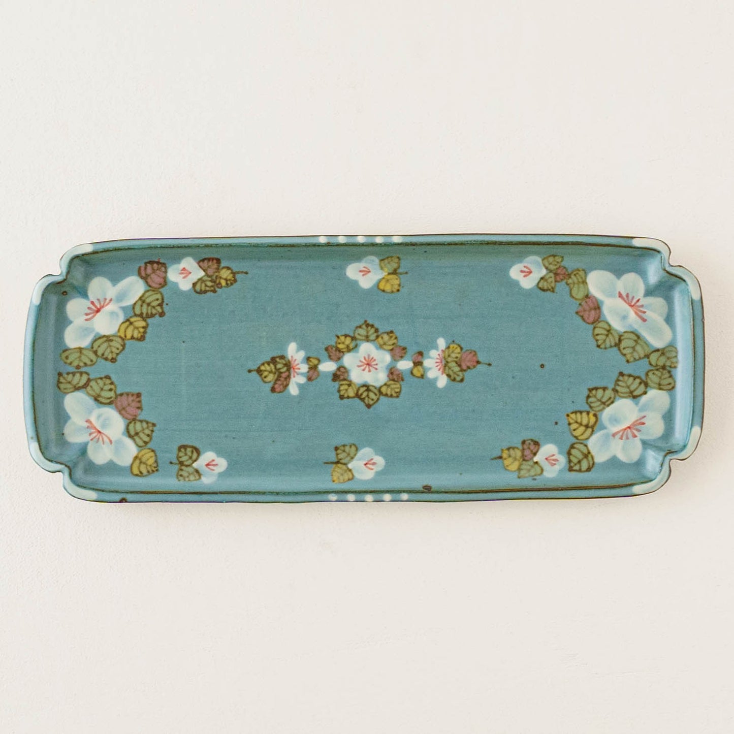 Square plate blue｜Satsukigama