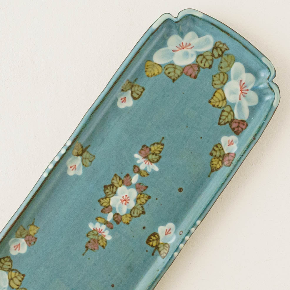 Square plate blue｜Satsukigama