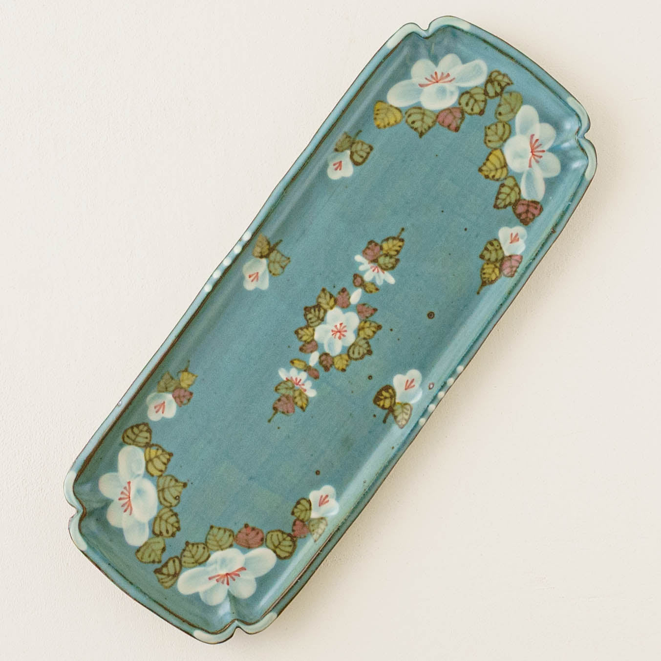 Square plate blue｜Satsukigama