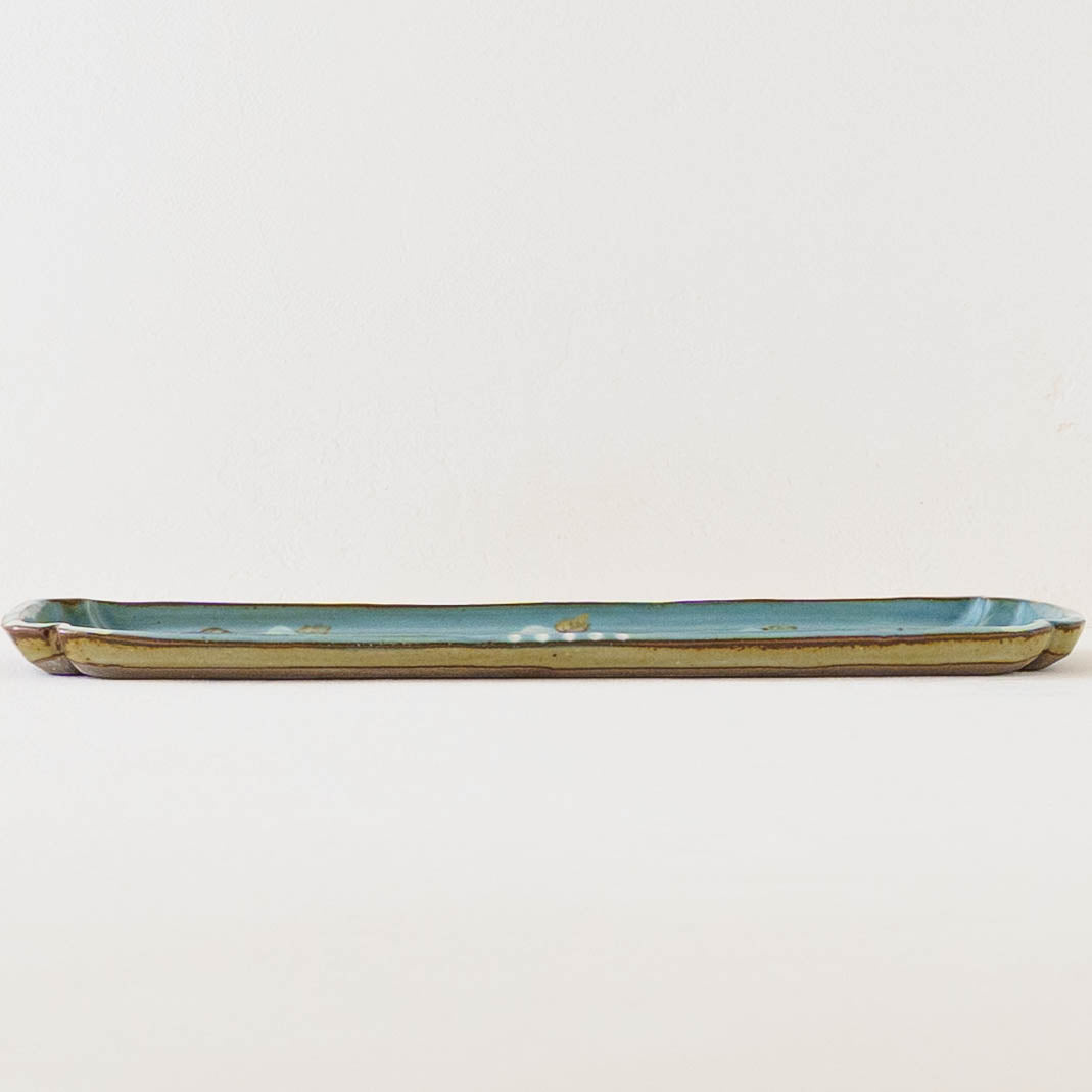 Square plate blue｜Satsukigama