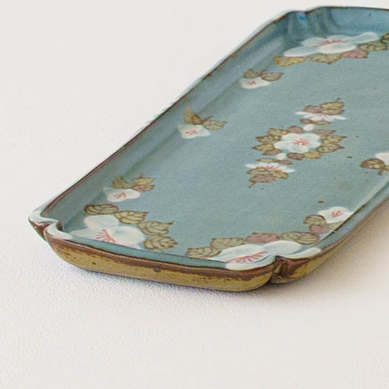 Square plate blue｜Satsukigama