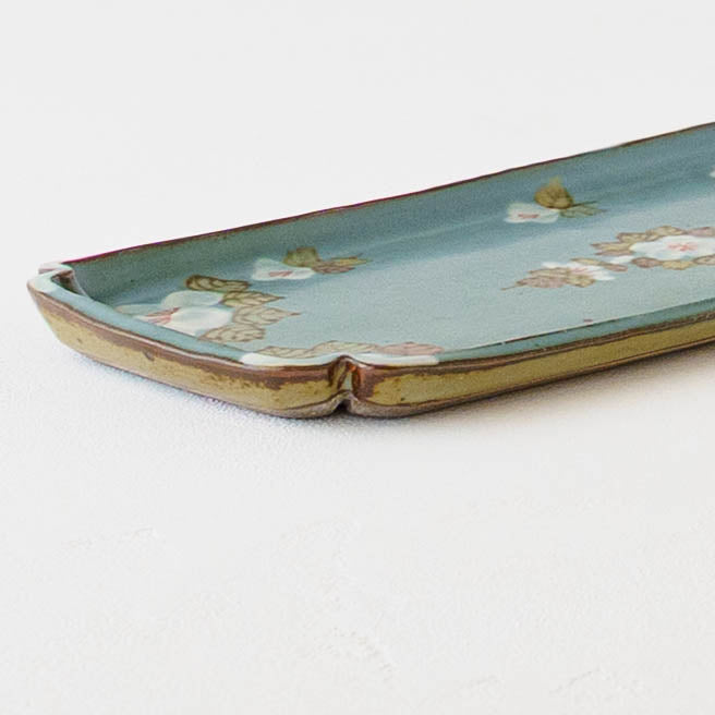 Square plate blue｜Satsukigama