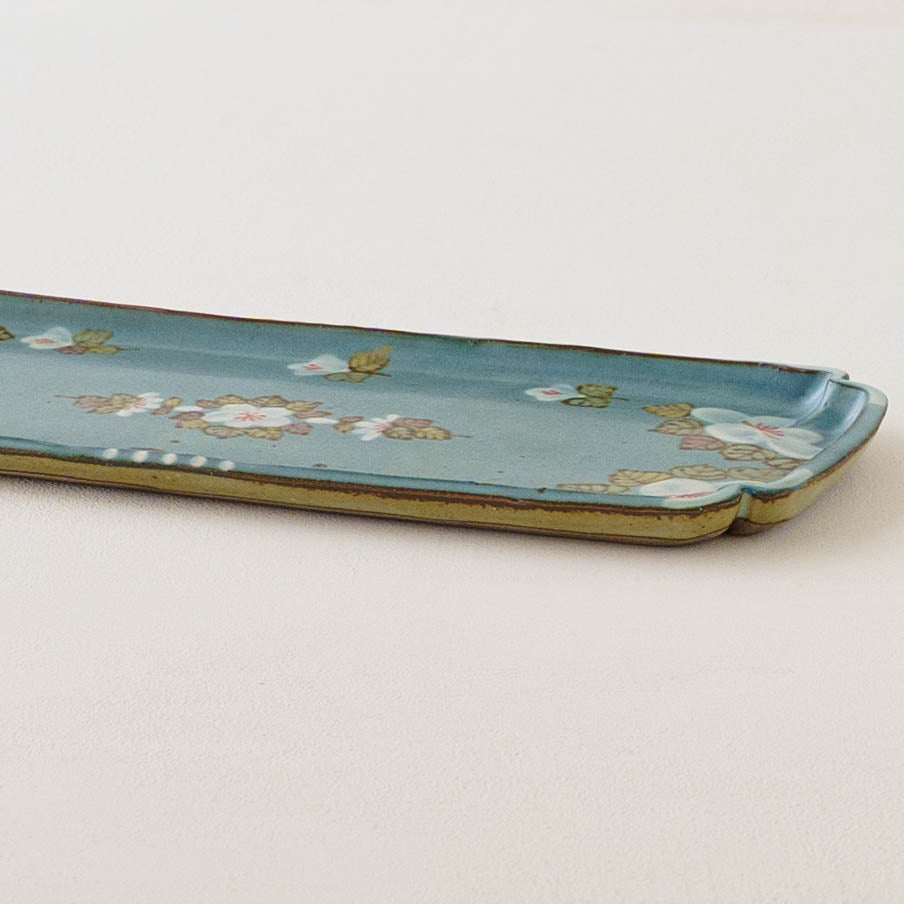 Square plate blue｜Satsukigama