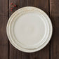 Leaf rim Plate 21.5cm White | Furutani Pottery
