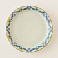 21cm rimmed plate dandelion and lotus | Satsukigama