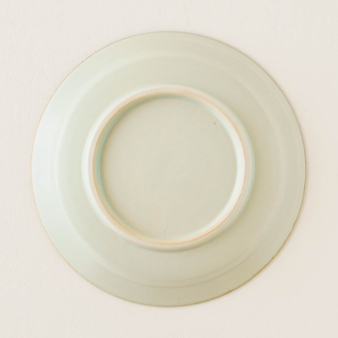21cm rimmed plate dandelion and lotus | Satsukigama