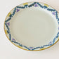 21cm rimmed plate dandelion and lotus | Satsukigama