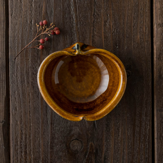 Apple bowl SS Amber | Furutani Pottery