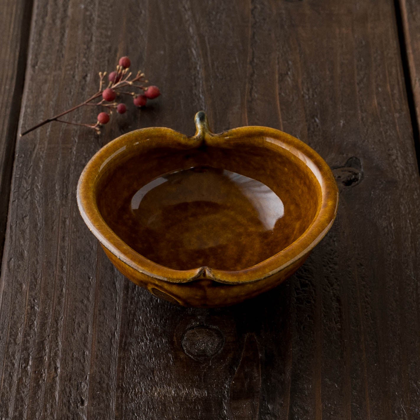 Apple bowl SS Amber | Furutani Pottery