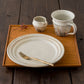 Leaf rim Plate 21.5cm White | Furutani Pottery