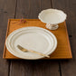 Leaf rim Plate 21.5cm White | Furutani Pottery