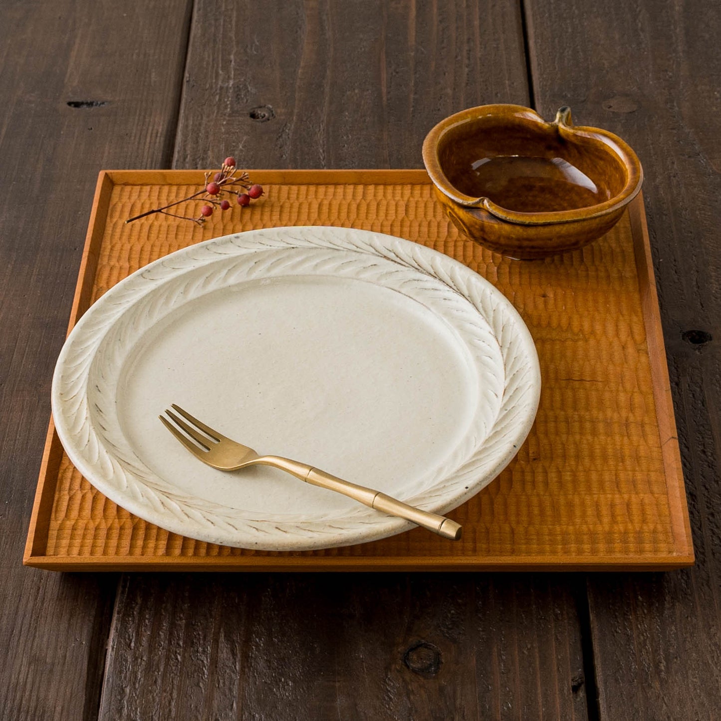 Apple bowl SS Amber | Furutani Pottery