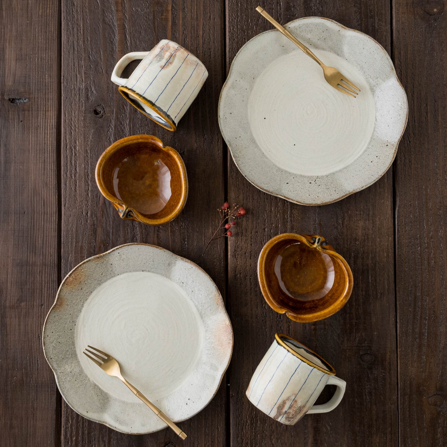 Apple bowl SS Amber | Furutani Pottery