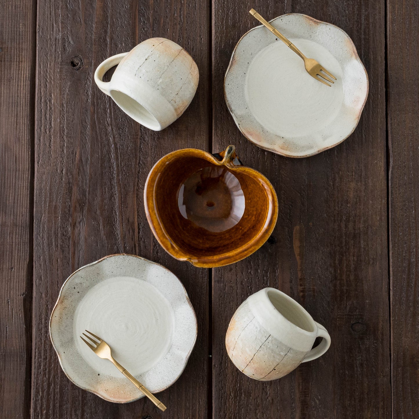 Apple bowl Amber| Furutani Pottery