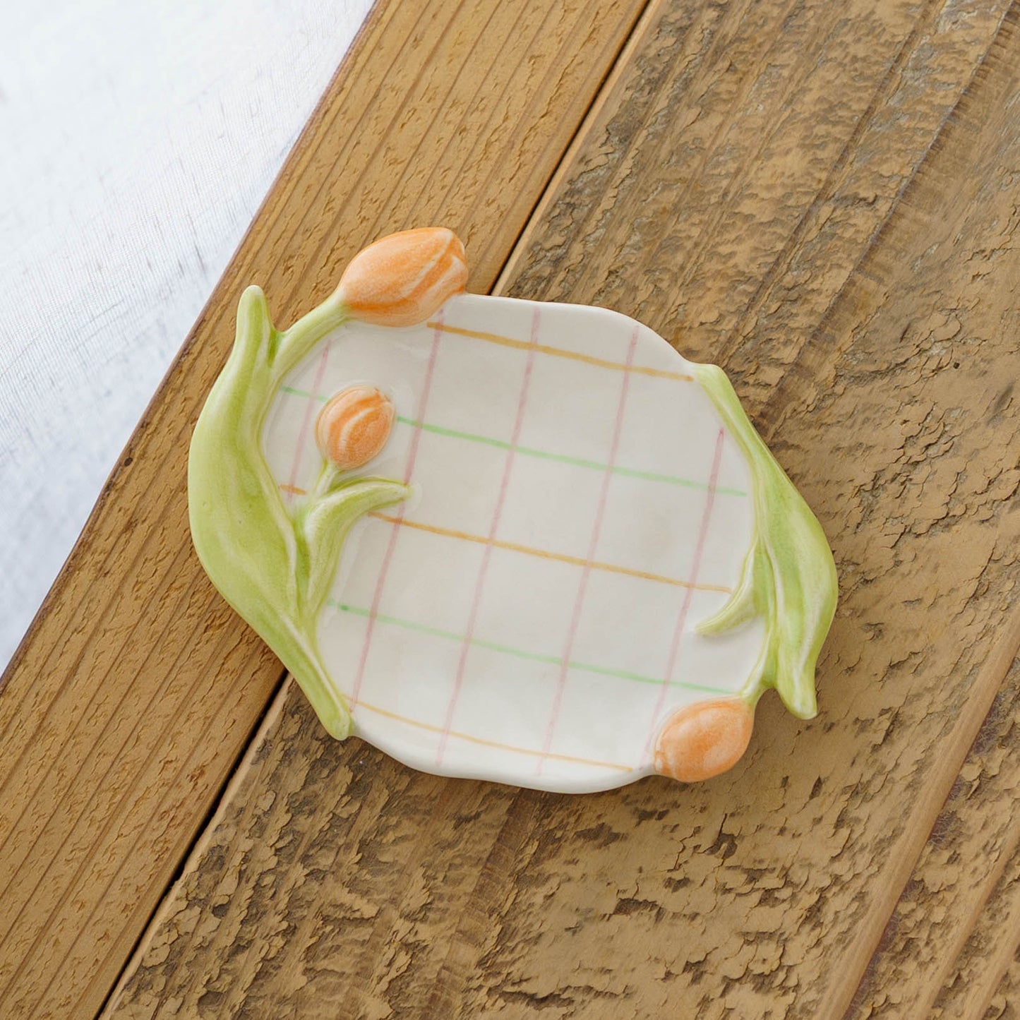 チューリップ小皿　L｜オオヤサイリ